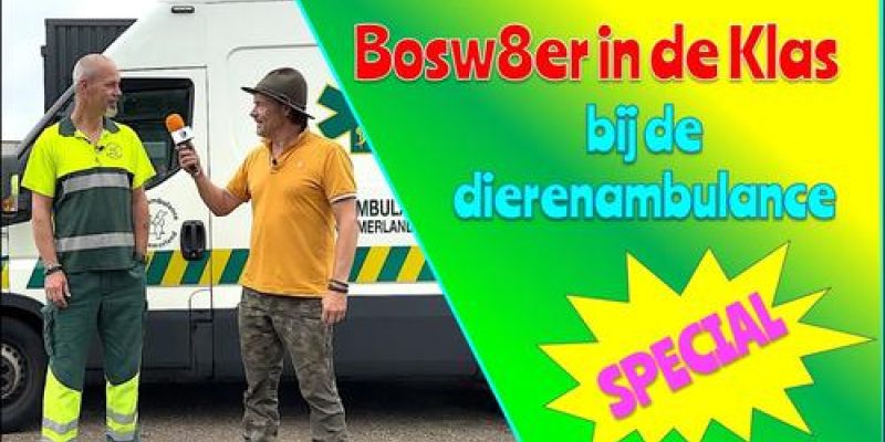 Bosw8er in de klas bij de Dierenambulance