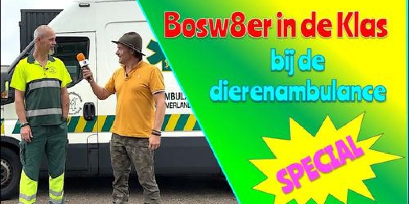 Bosw8er in de klas bij de Dierenambulance