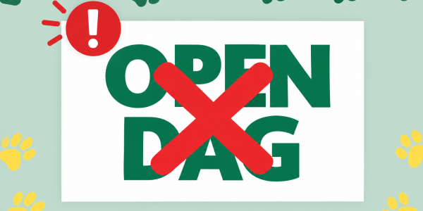 Geen open dag